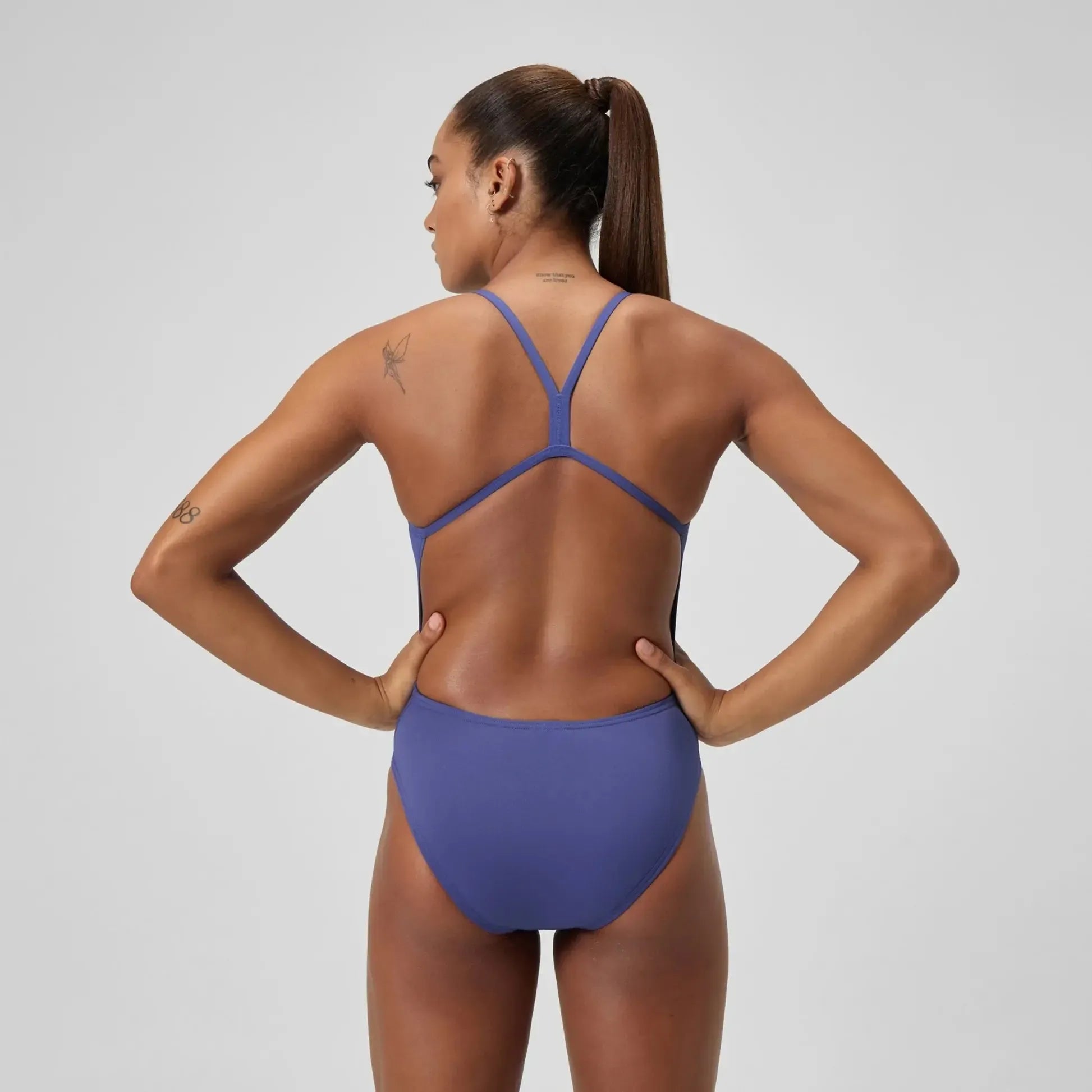 Speedo Women's Solid V-Back One Piece