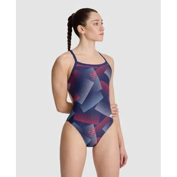 Arena Women's Halftone Challenge Back One Piece