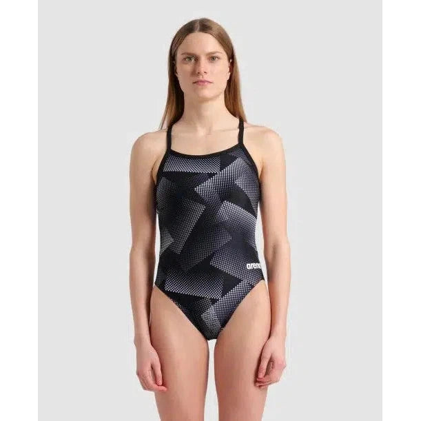 Arena Women's Halftone Challenge Back One Piece