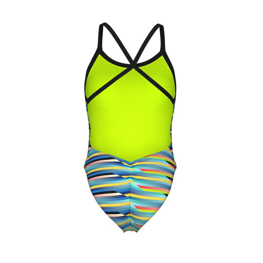 Arena Women's Racing Stripe XCriss Cross One Piece