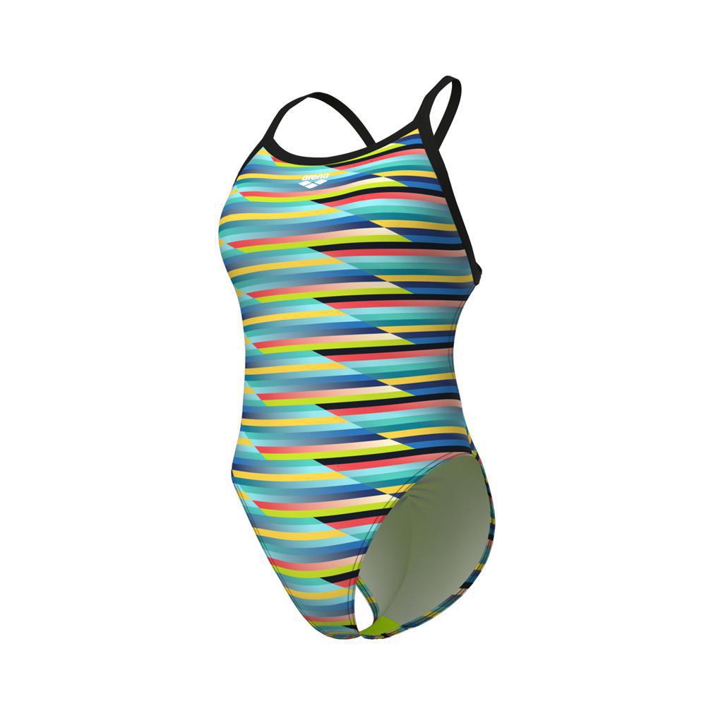 Arena Women's Racing Stripe XCriss Cross One Piece