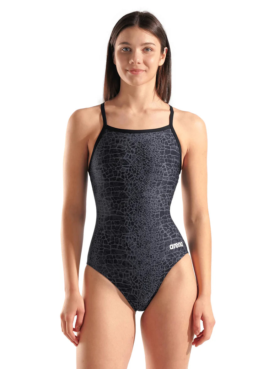Arena Women's Snakeskin Light Drop Back One Piece