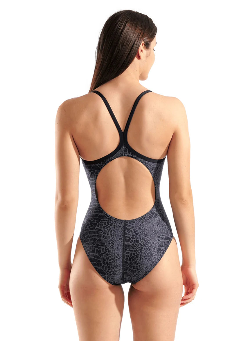 Arena Women's Snakeskin Light Drop Back One Piece