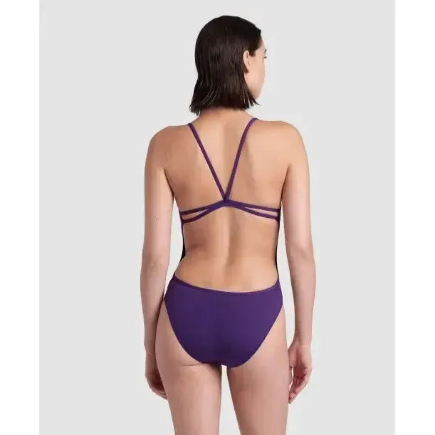 Arena Women's Swimsuit Lace Back Solid One Piece