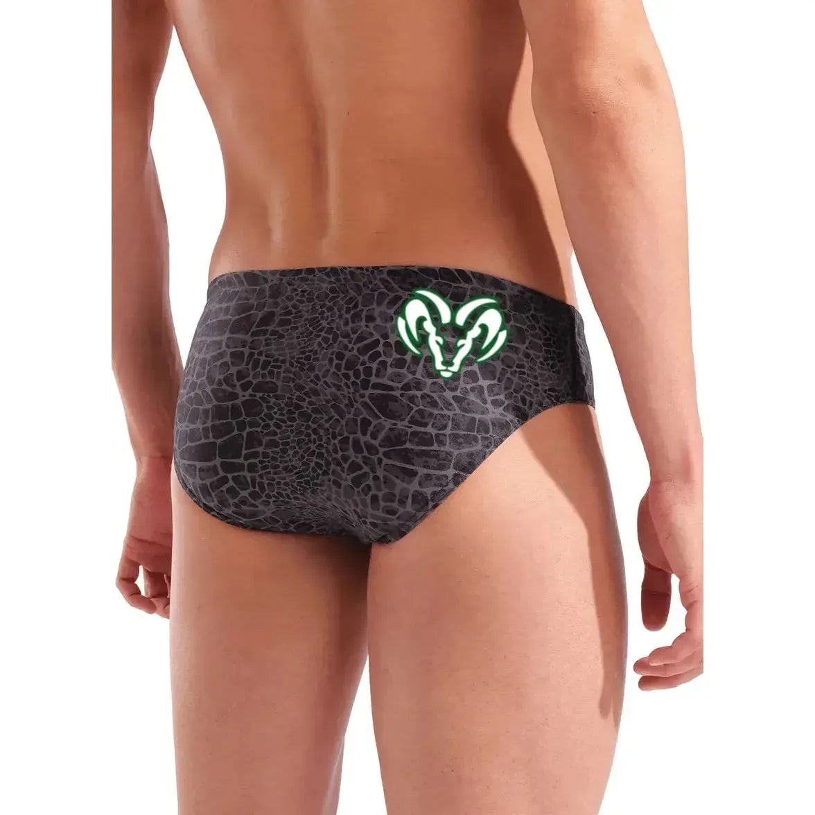 Berkner Speedo Men's Snakeskin Briefs w/ Logo