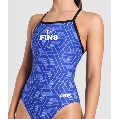 Blue Fins Arena Escape Light Drop Back w/ Logo