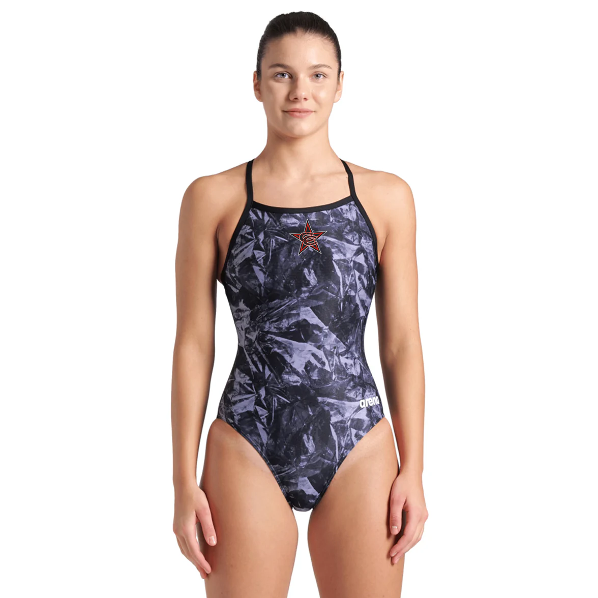 Coppell Crackle Challenge Back Swimsuit w/ Logo