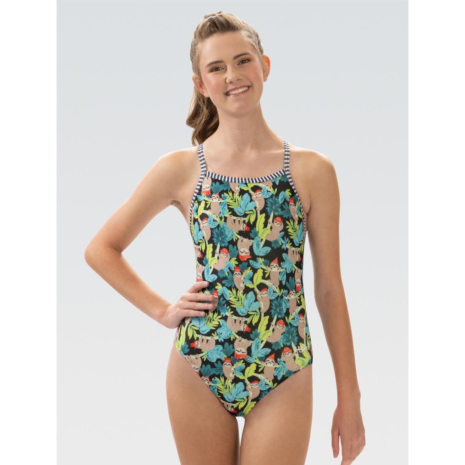 Dolfin Uglies Print V-Back One Piece