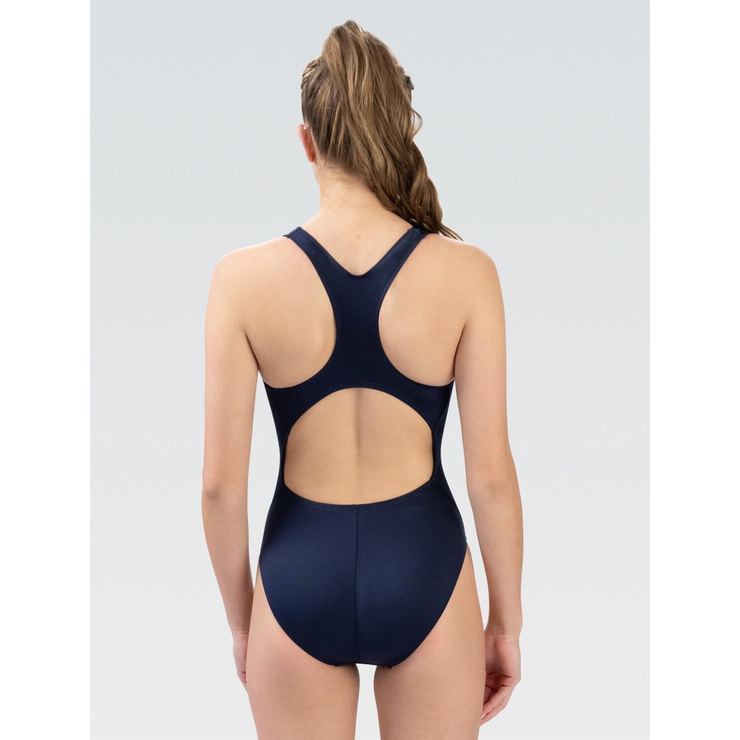 Dolfin Women's Basic Solid Black Performance Back One Piece