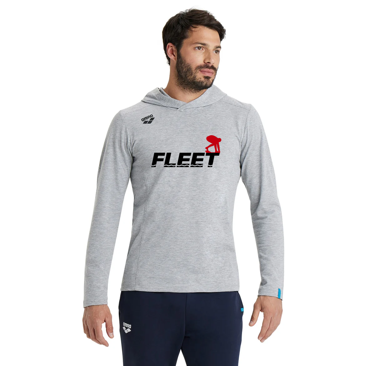 FLEET Arena Unisex Team Hooded T-shirt Panel w/ Logo
