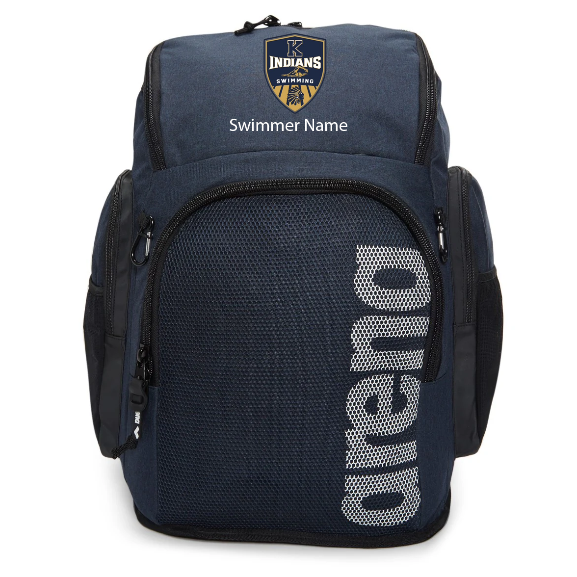 Keller Indians HS Team 45 Solid Navy Backpack w/ Embroidered Logo