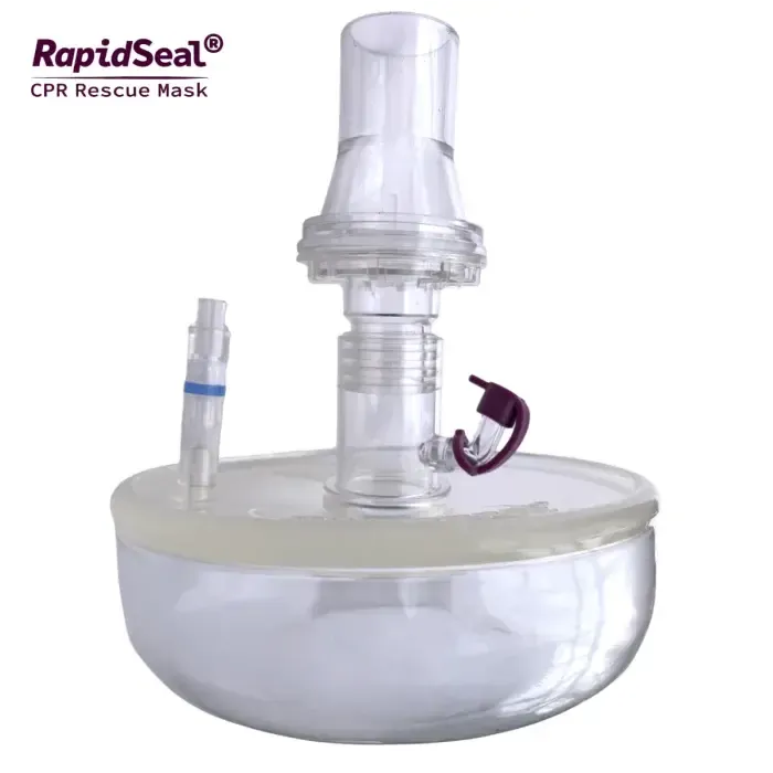 Kemp USA RapidSeal® Resuscitation CPR Mask with O2 Port