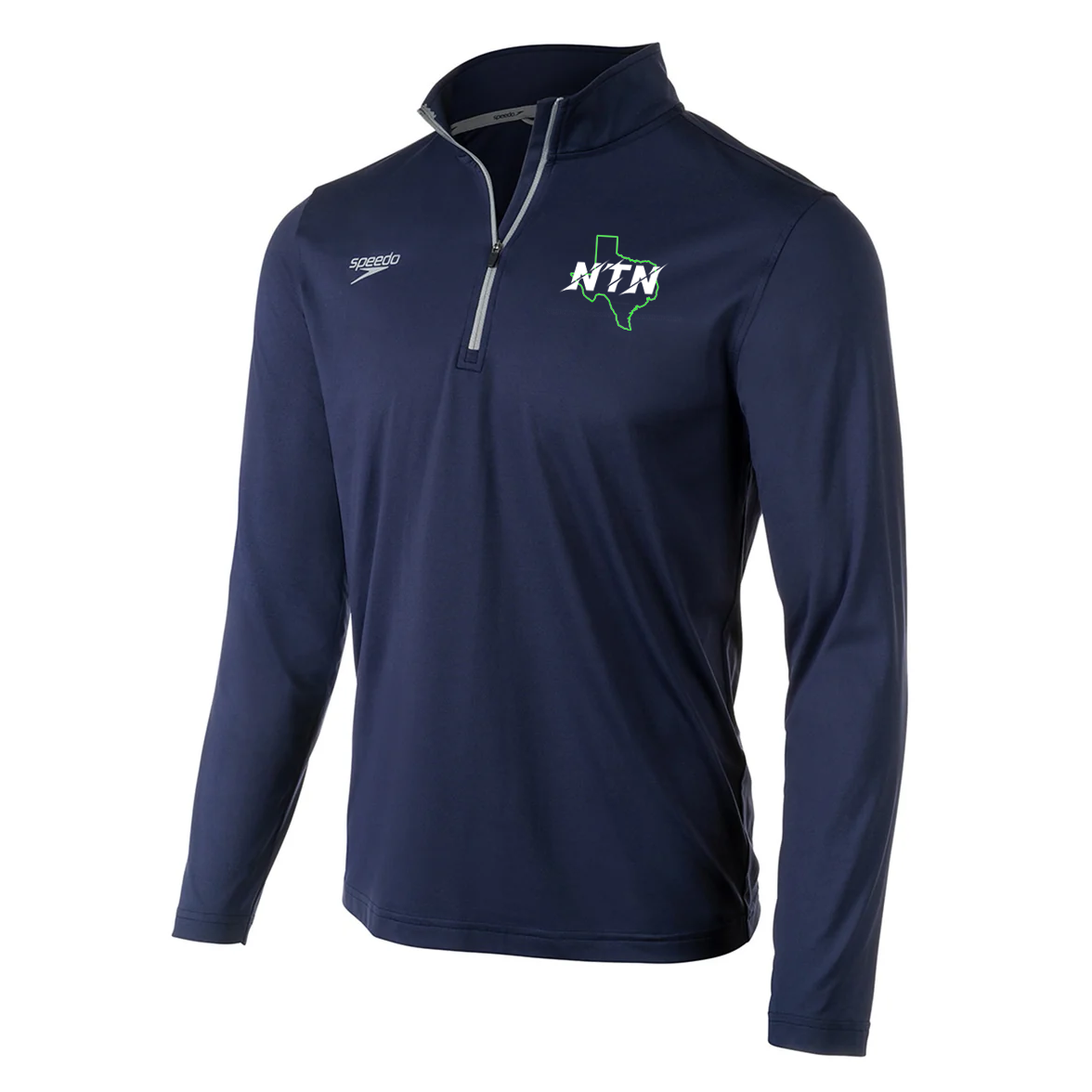 NTN Speedo Long Sleeve Fleece Quarter Zip Jacket w/ Embroidered Logo