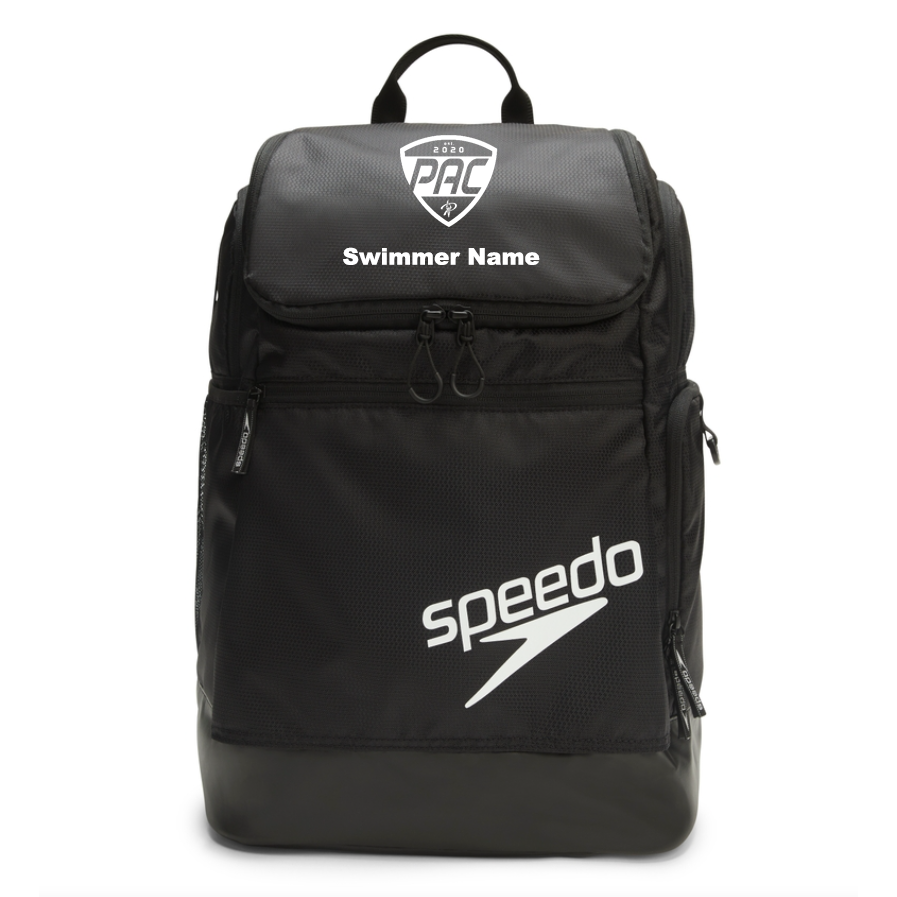 PAC Swim Speedo Teamster 2.0 Backpack w/ Embroidered Logo and Name