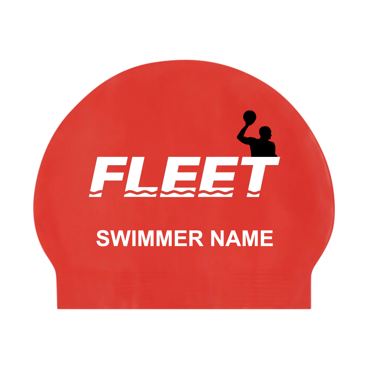 (Pre-Order) 2x FLEET Latex Water Polo Caps w/ Team Logo And Name