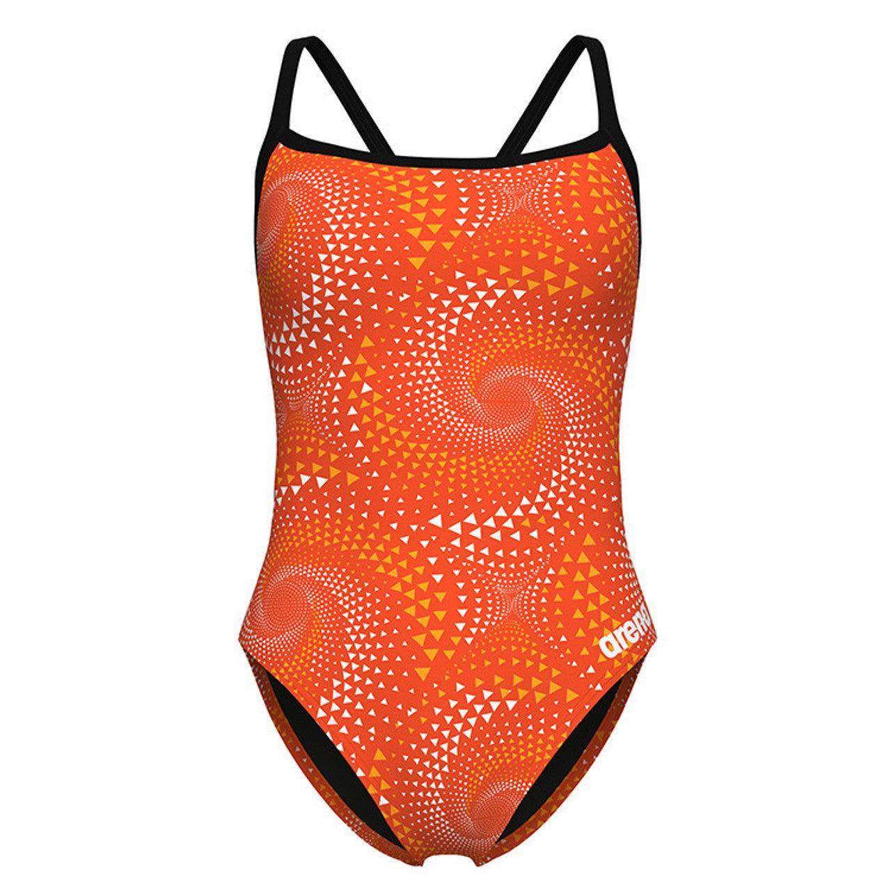 (Pre-Order) Celina HS Arena Orange Fireflow Swimsuit