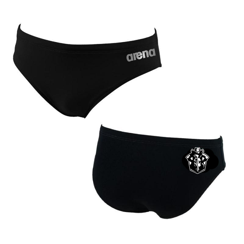 Richland Arena Team Solid Black Brief w/ Practice Logo