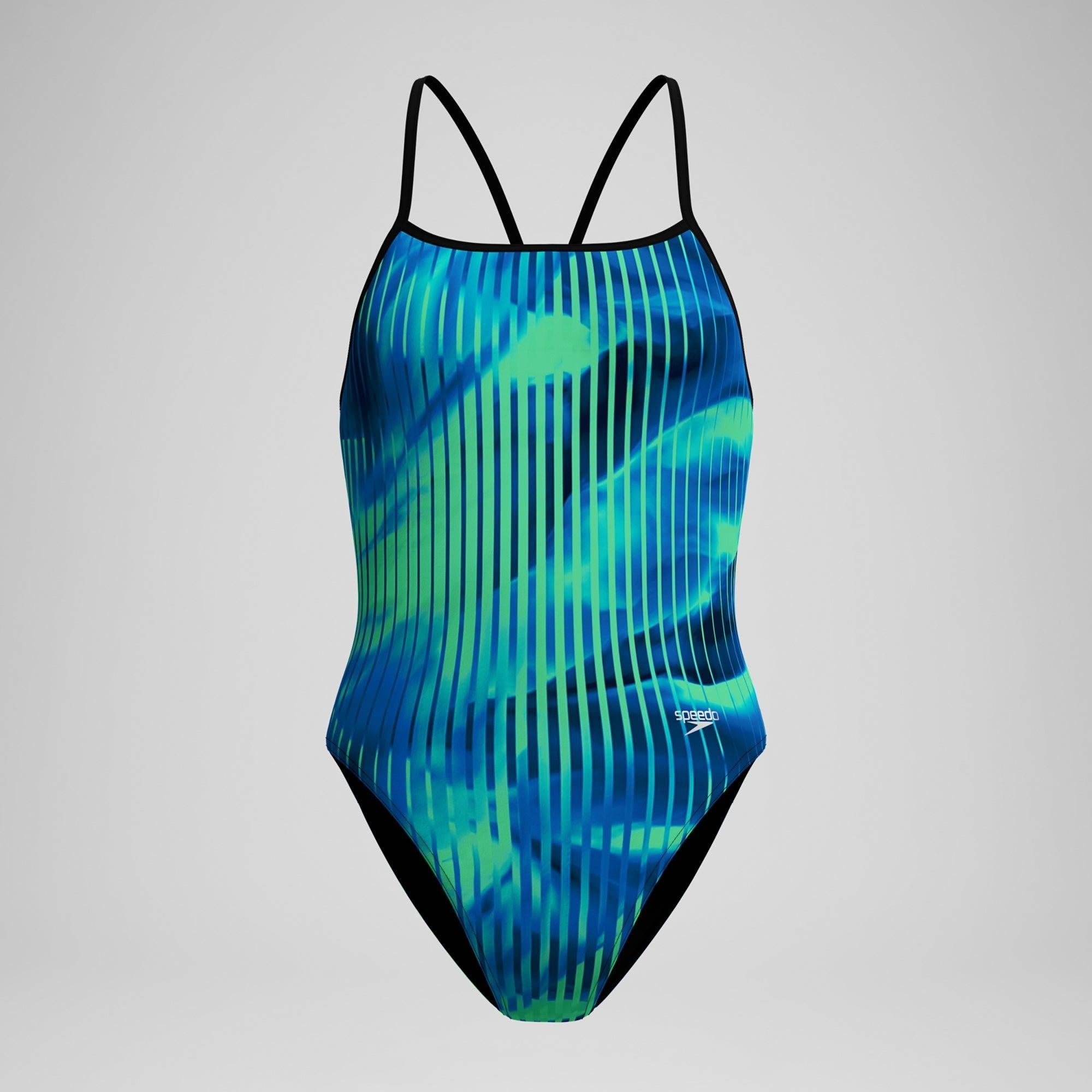 Speedo Women's Linear Lava Turnback One Piece