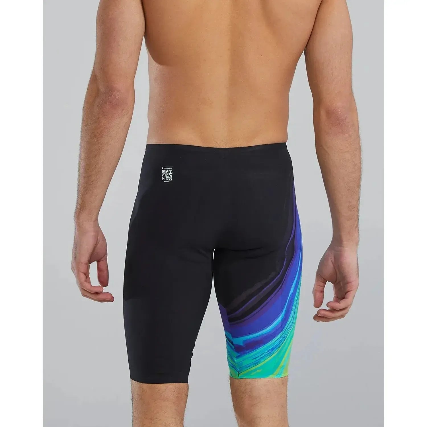 TYR Men's Venzo High Waist Jammer Tech Suit Vol Lime/Navy Size 24