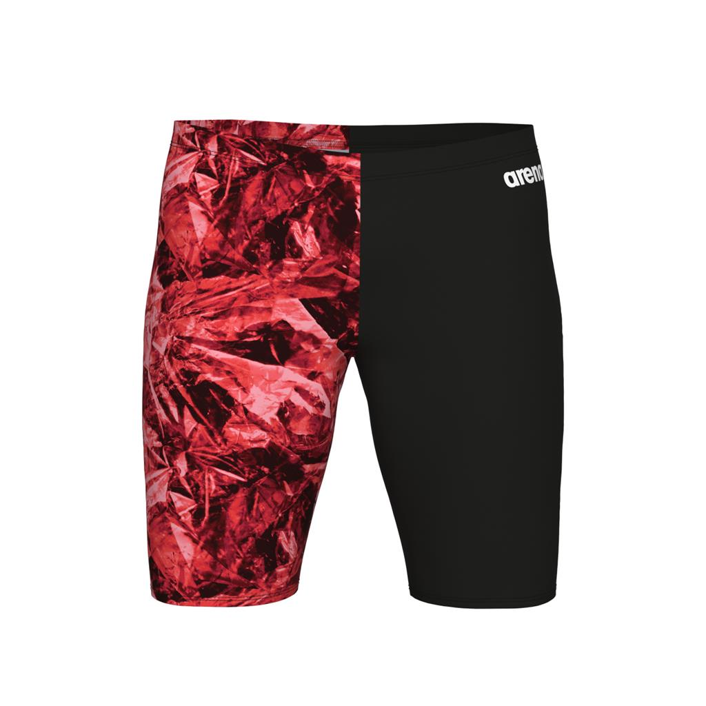 Tyler Legacy Men's Red Arena Crackle Swim Jammer w/ Logo