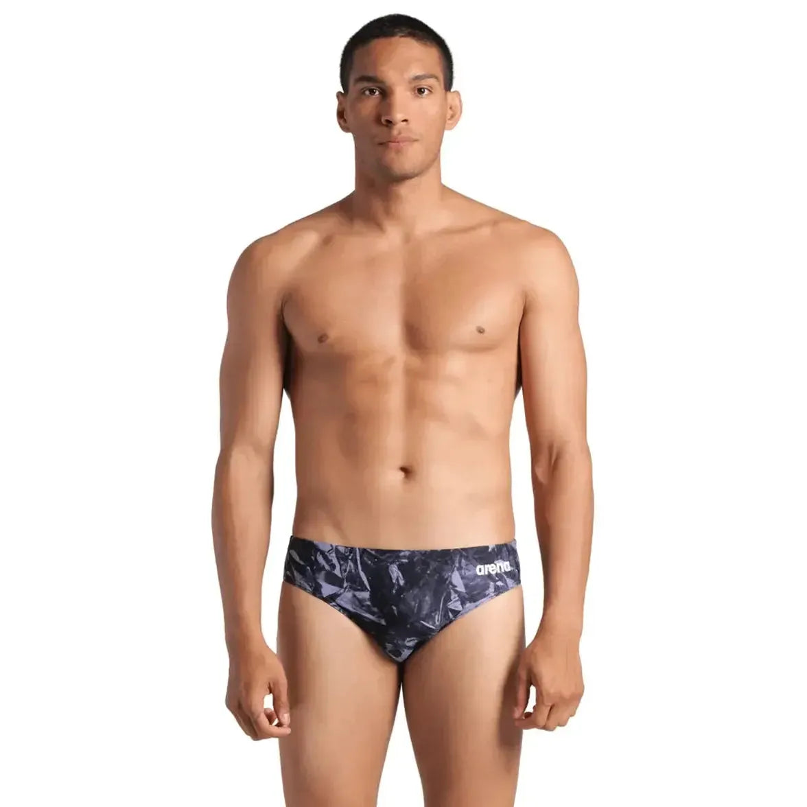 Victoria West Crackle Swim Briefs w/ Logo
