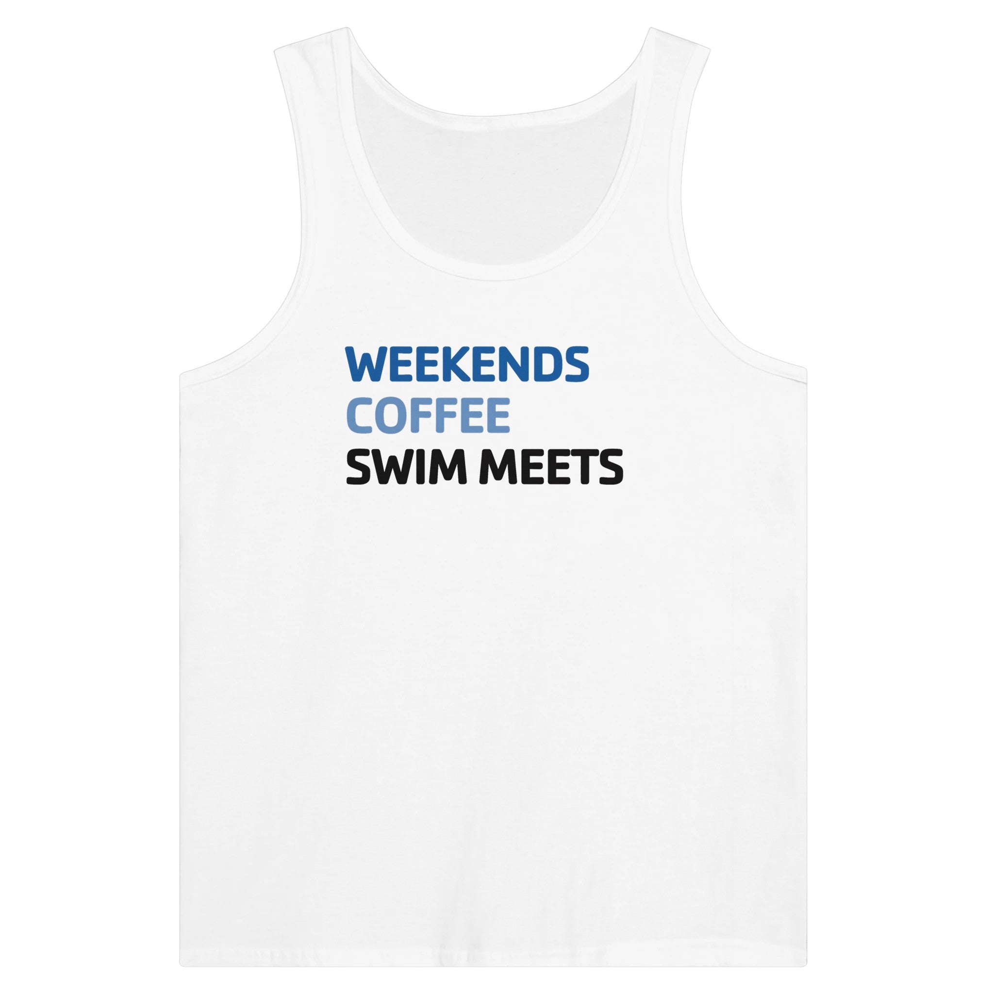 YMCA Weekends Coffee Swim Unisex Tank Top