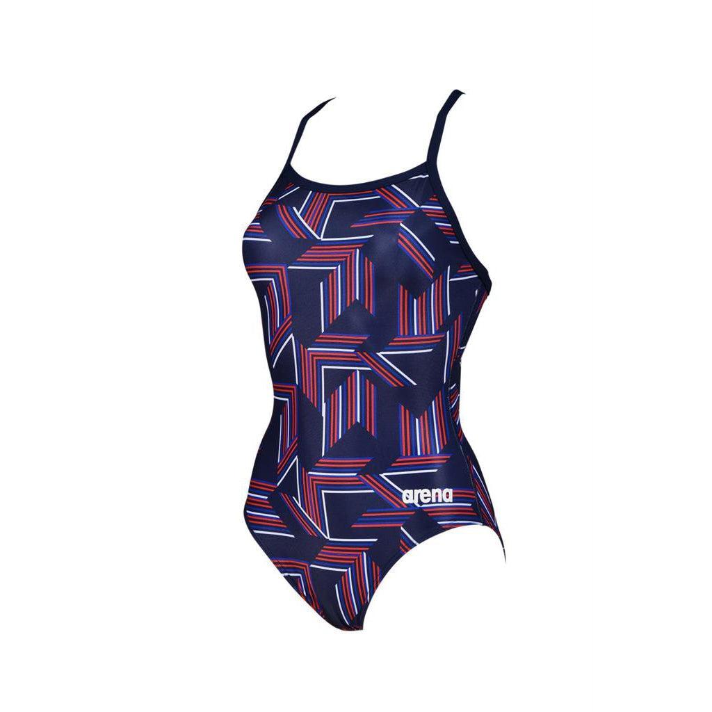 Arena Women's Puzzled Light Drop Back One Piece