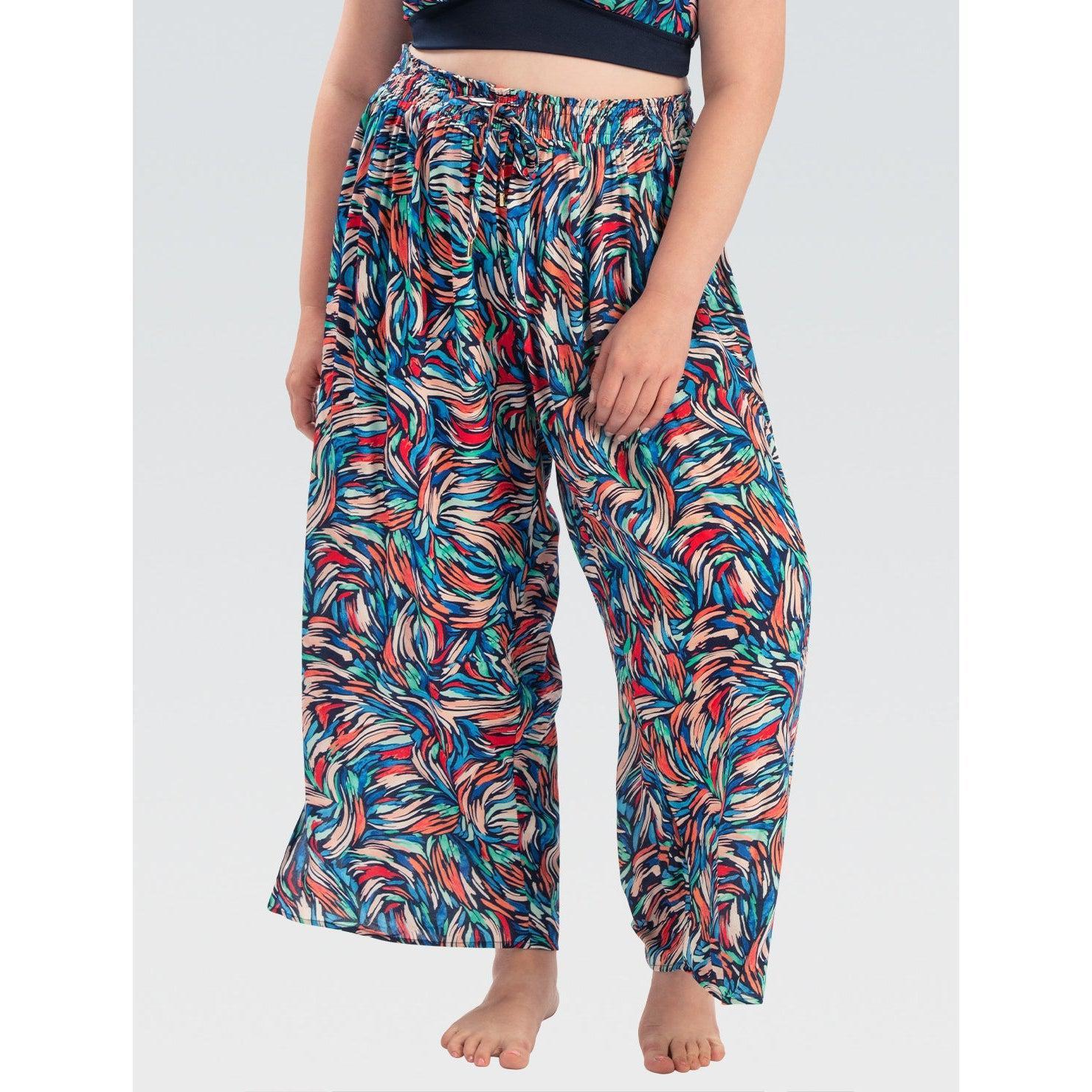 Dolfin Bliss Printed Palazzo Pant Cover Up