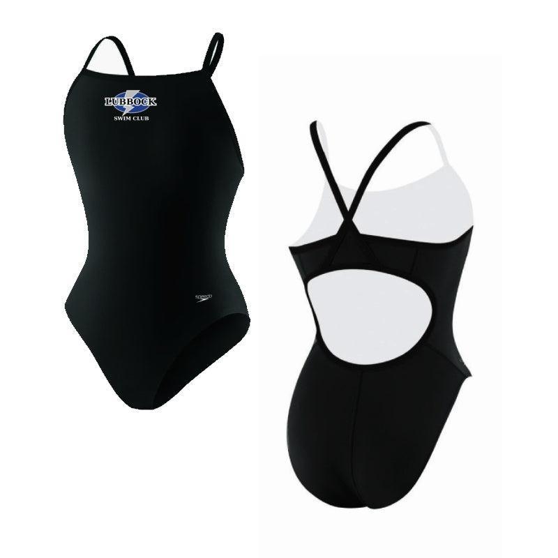 Lubbock Swim Club Speedo Solid Flyback w/ Logo