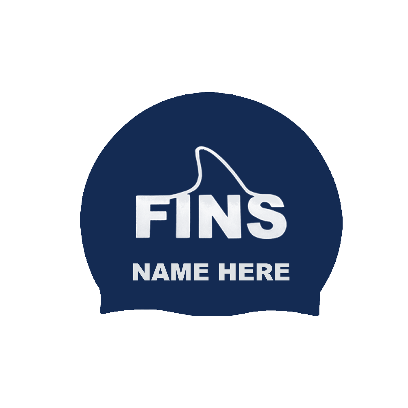 (Pre-Order) Blue Fins Silicone Caps w/ Team Logo And Name