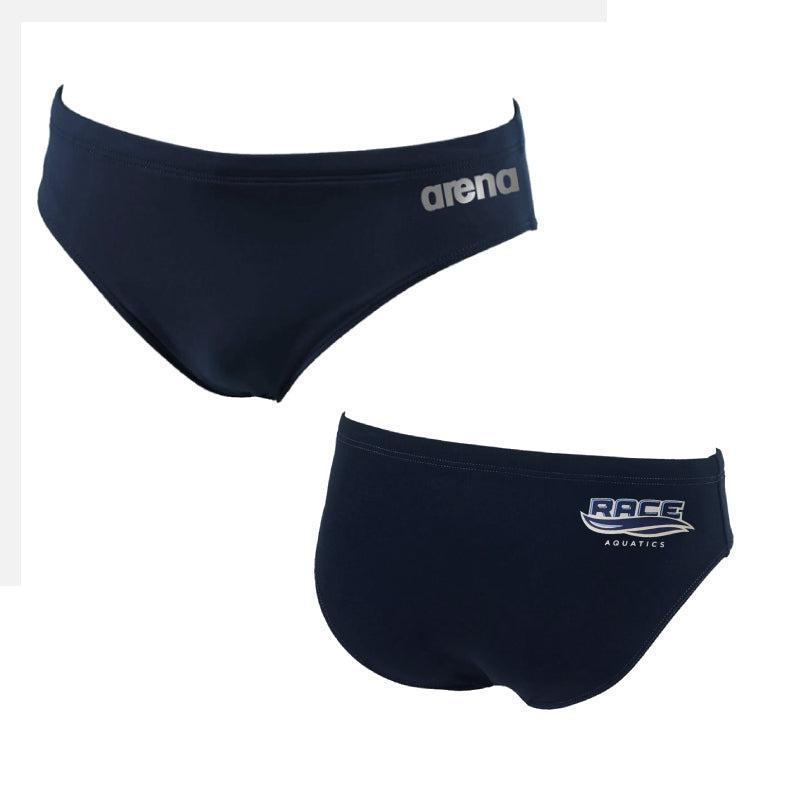 Race Aquatics Arena Team Solid Brief w/ Logo
