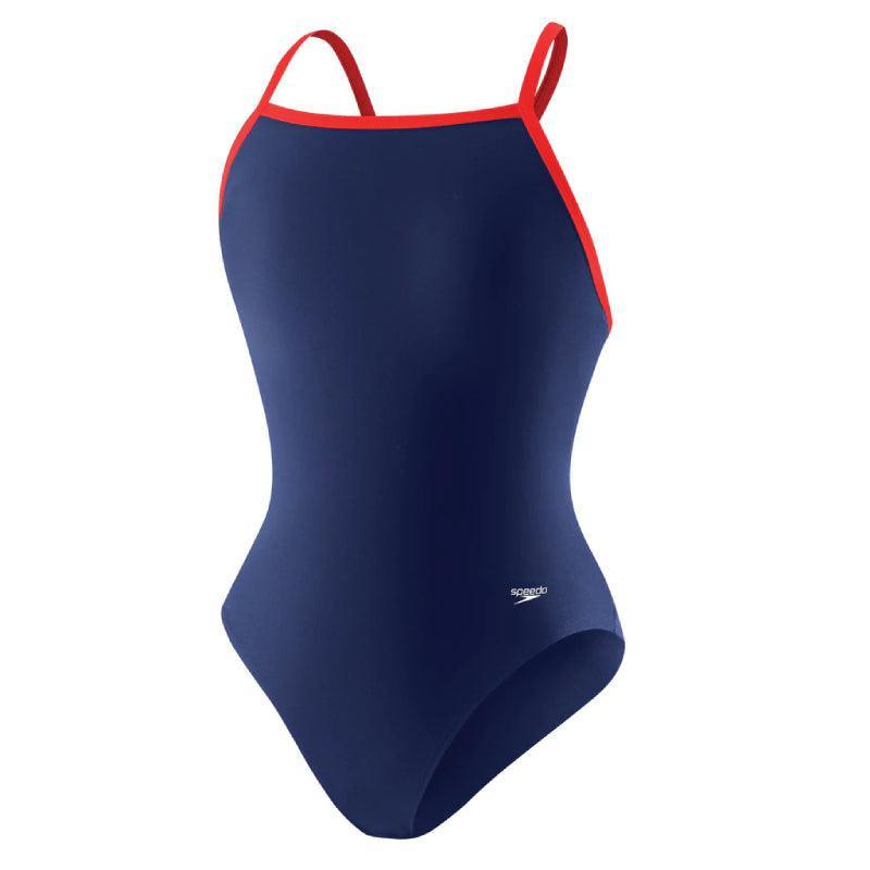 Speedo Women's Solid Flyback One Piece