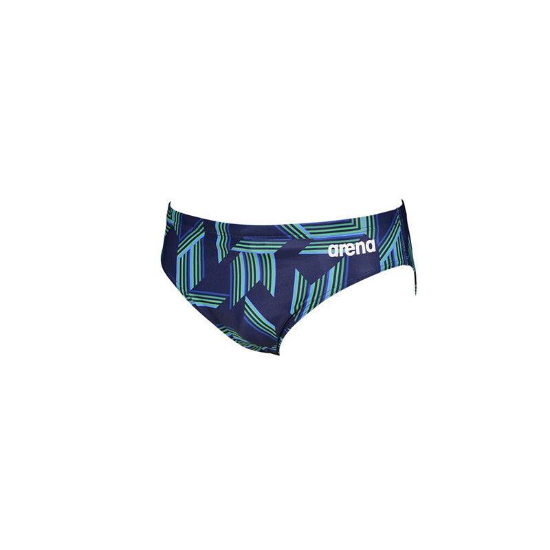 Team Arena Puzzled Brief - Navy/Green