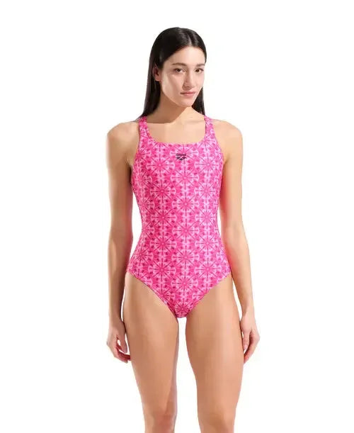Arena Women's Floral  Swimsuit Pro Back