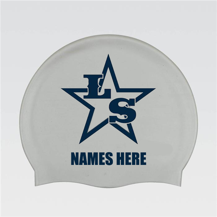 2x Lone Star Silicone Cap with Name