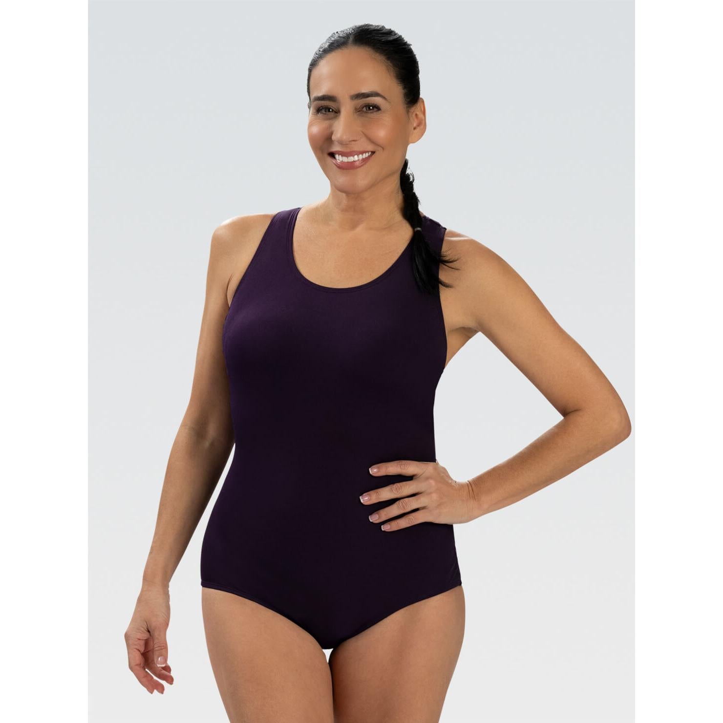AQS Conservative Solid Lap Suit with Cups
