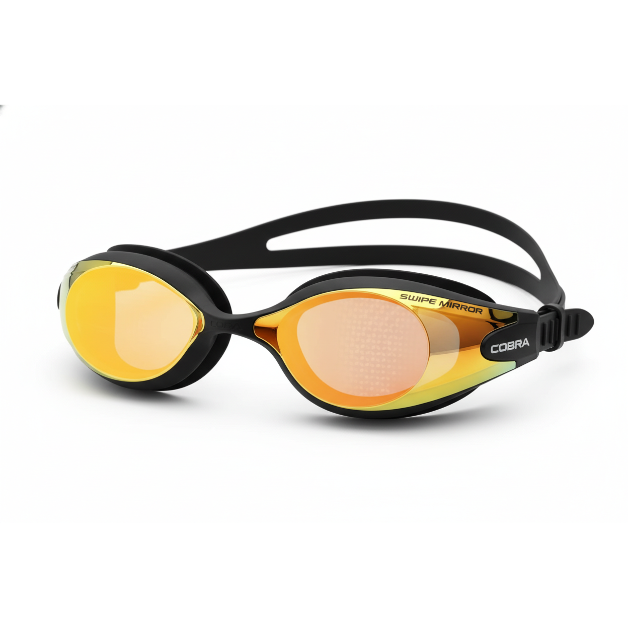 Arena Cobra Core Swipe Mirror Goggles Yellow Black