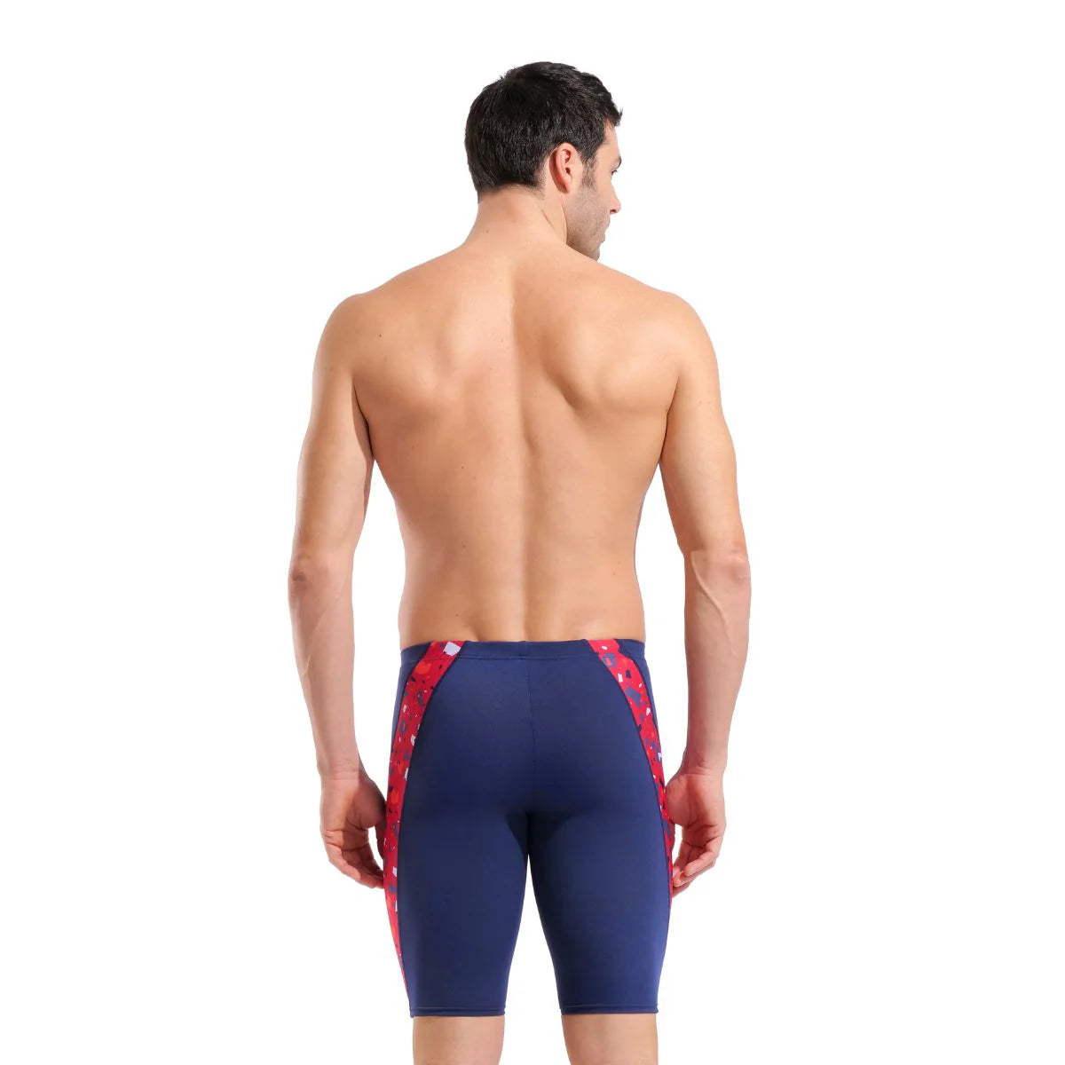 Arena Men's Confetti Swim Jammer | Red, Blue
