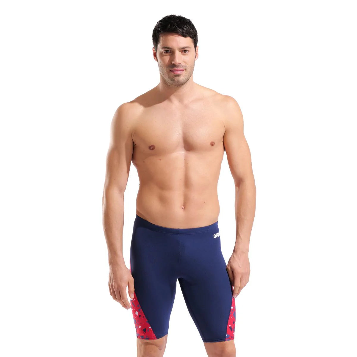 Arena Men's Confetti Swim Jammer | Red, Blue
