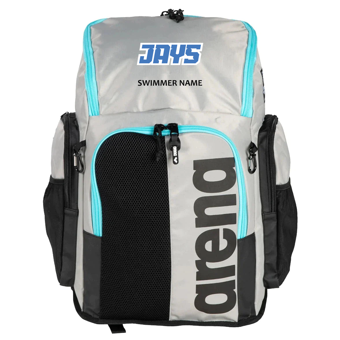 Arena Spiky III Backpack 45 w/ Embroidered JCC Jays Logo