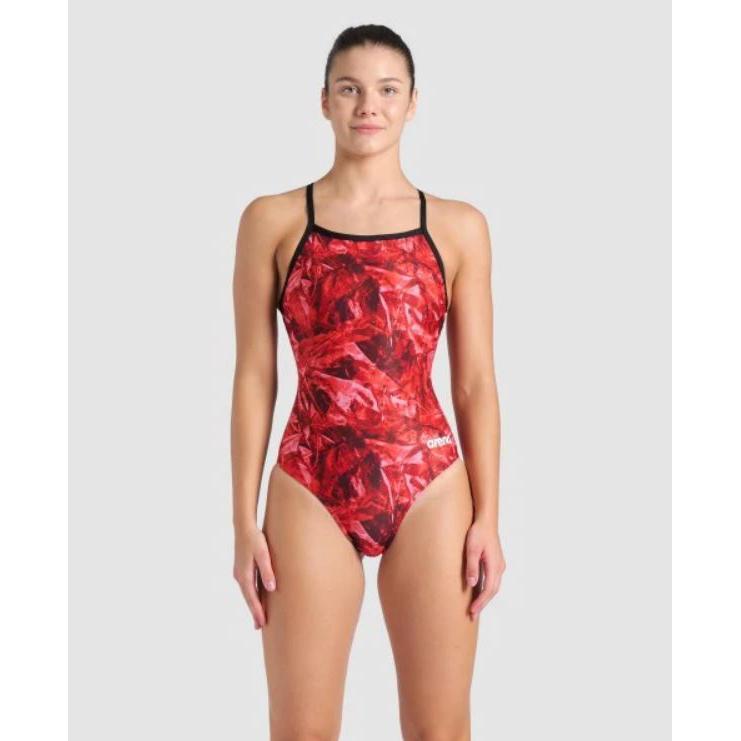 Arena Women's Crackle Swimsuit Light Drop Back One Piece