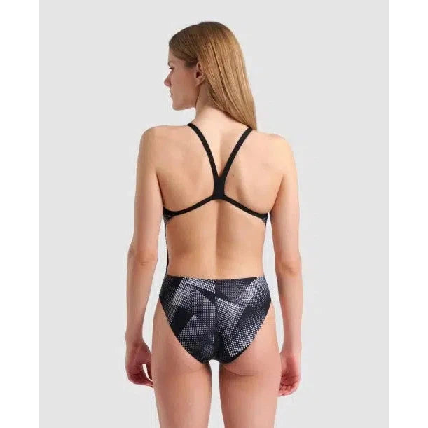 Arena Women's Halftone Challenge Back One Piece