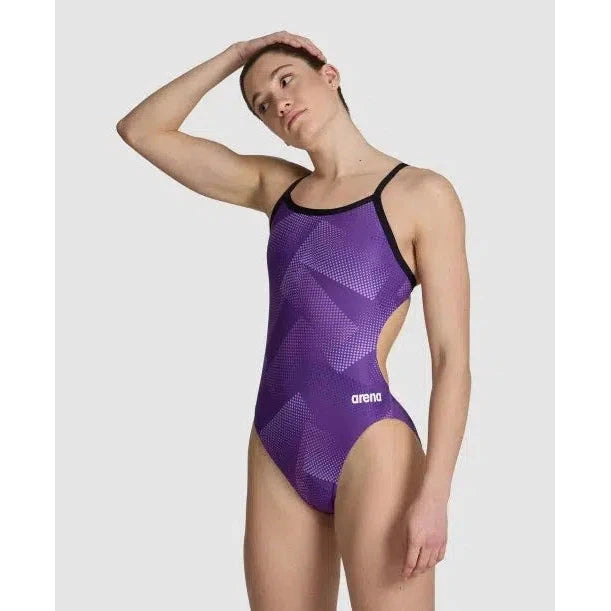 Arena Women's Halftone Challenge Back One Piece