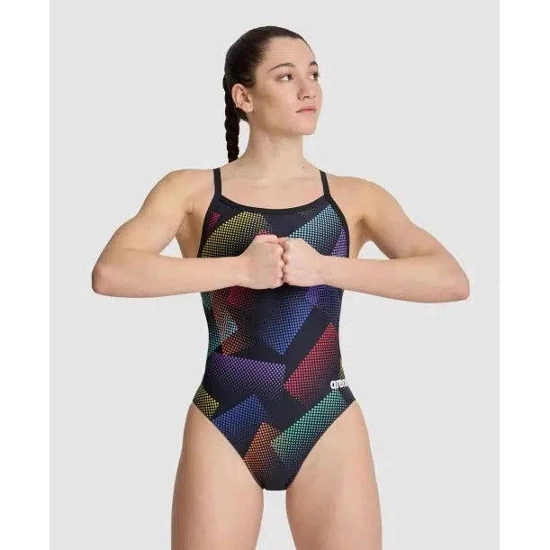 Arena Women's Halftone Challenge Back One Piece