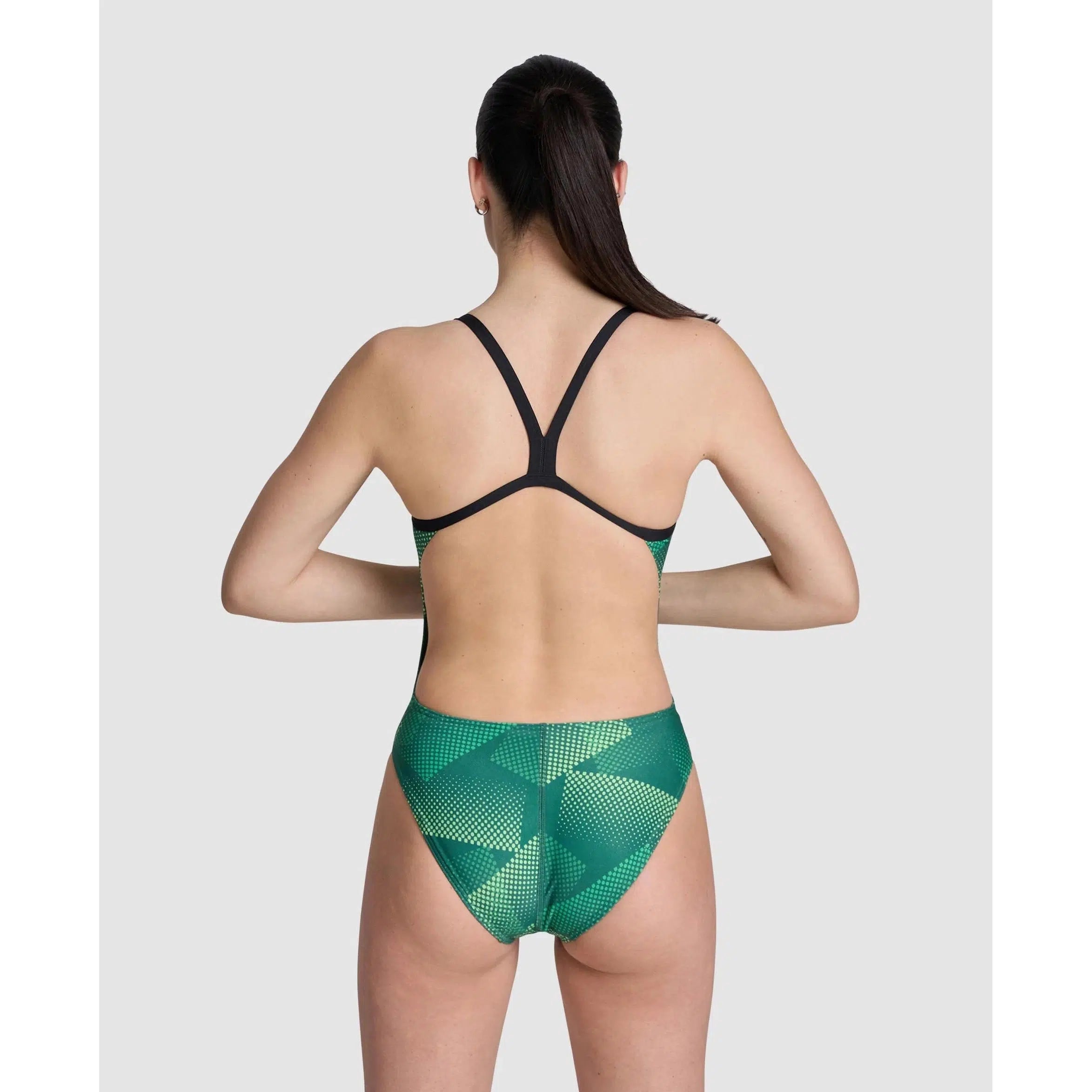 Arena Women's Halftone Challenge Back One Piece