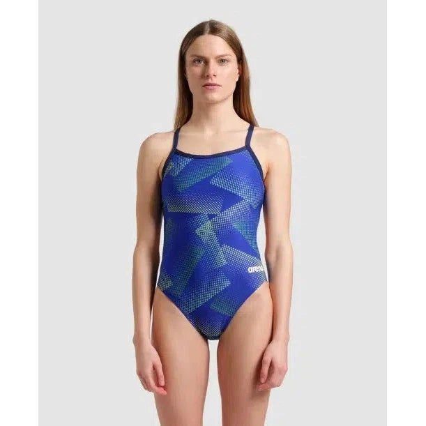 Arena Women's Halftone Challenge Back One Piece
