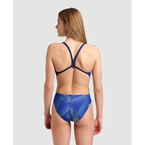 Arena Women's Halftone Challenge Back One Piece