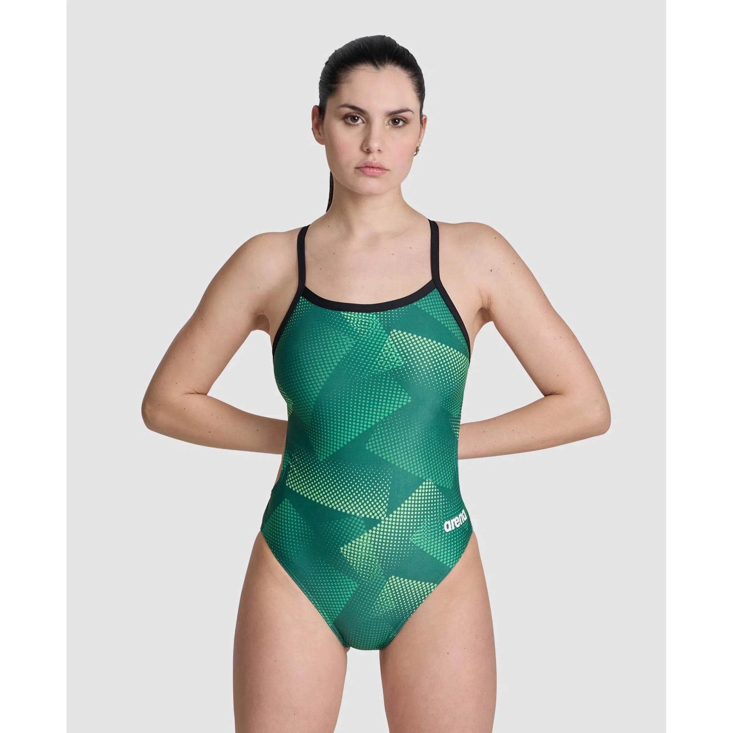Arena Women's Halftone Challenge Back One Piece