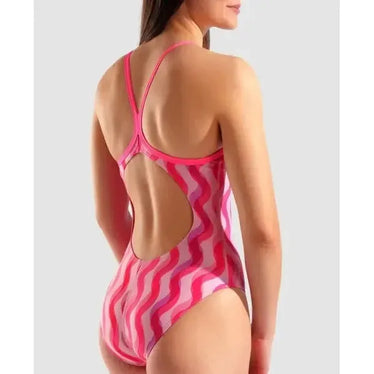 Arena Women's Ripple Print Light Drop Back One Piece | Buy at