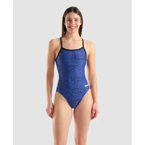 Arena Women's Snakeskin Challenge Back One Piece
